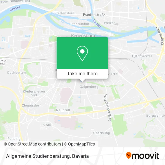 Карта Allgemeine Studienberatung