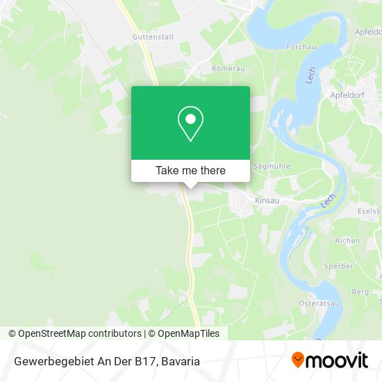 Gewerbegebiet An Der B17 map