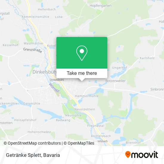 Карта Getränke Splett