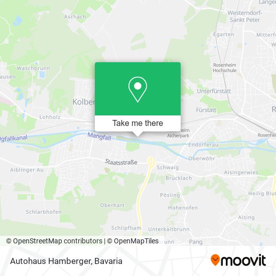 Autohaus Hamberger map