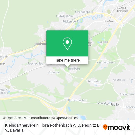 Kleingärtnerverein Flora Röthenbach A. D. Pegnitz E. V. map