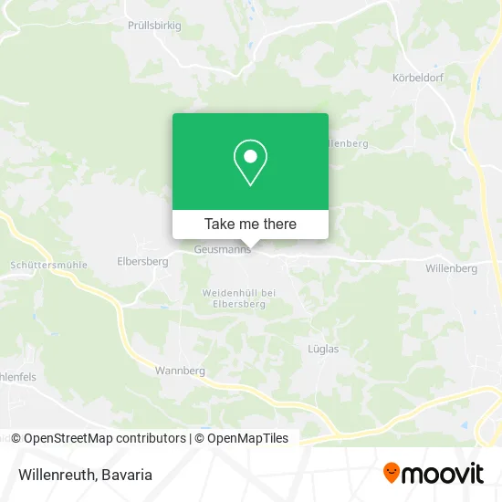 Willenreuth map