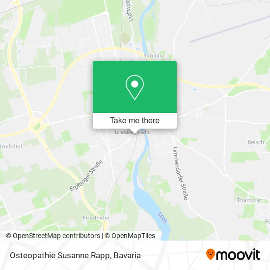 Карта Osteopathie Susanne Rapp