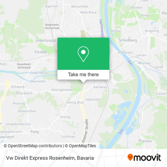 Vw Direkt Express Rosenheim map