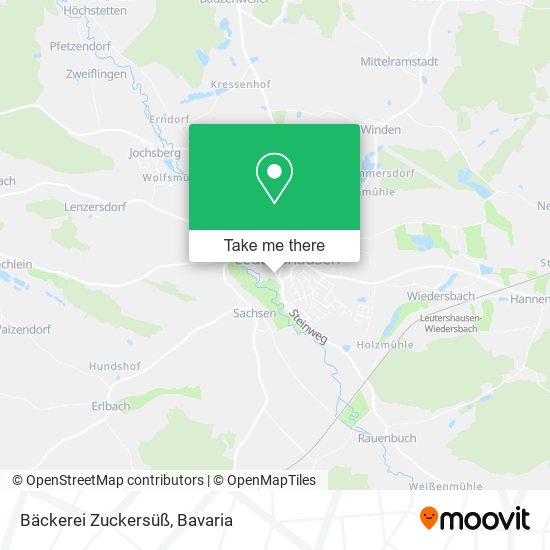 Карта Bäckerei Zuckersüß