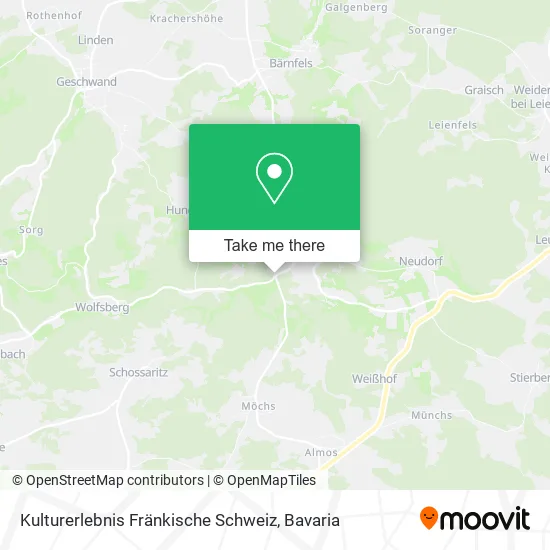 Карта Kulturerlebnis Fränkische Schweiz
