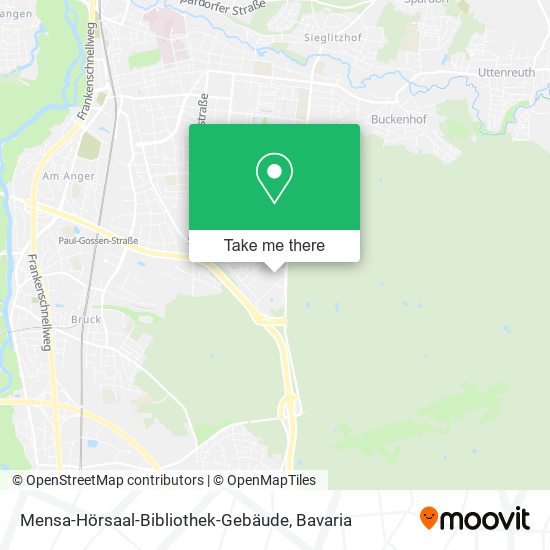 Mensa-Hörsaal-Bibliothek-Gebäude map