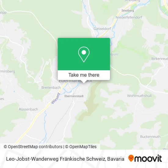 Карта Leo-Jobst-Wanderweg Fränkische Schweiz