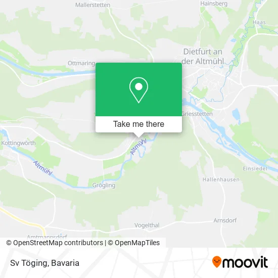 Карта Sv Töging