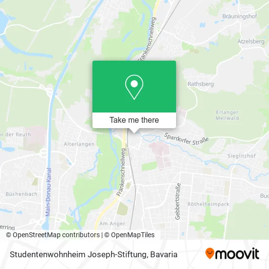 Карта Studentenwohnheim Joseph-Stiftung