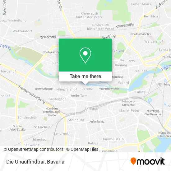 Карта Die Unauffindbar