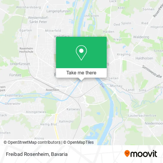 Карта Freibad Rosenheim