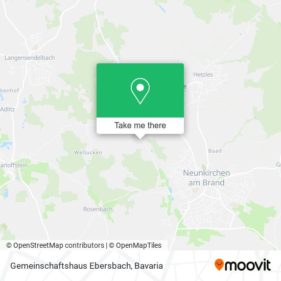 Gemeinschaftshaus Ebersbach map