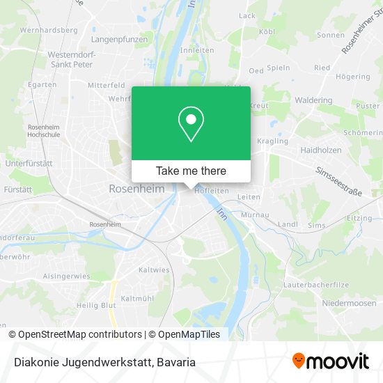 Diakonie Jugendwerkstatt map