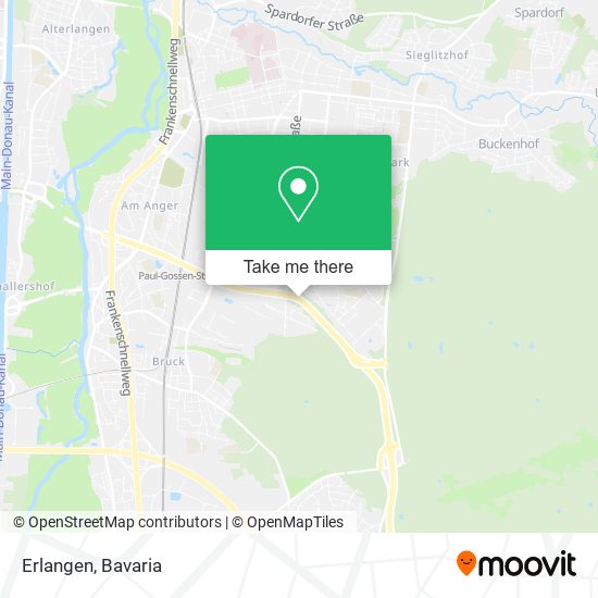 Карта Erlangen