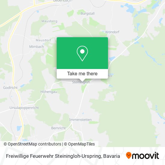 Freiwillige Feuerwehr Steiningloh-Urspring map