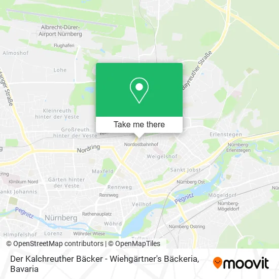Карта Der Kalchreuther Bäcker - Wiehgärtner's Bäckeria