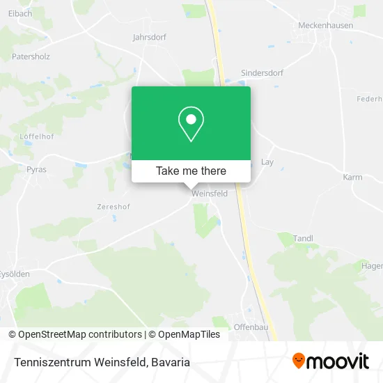 Карта Tenniszentrum Weinsfeld