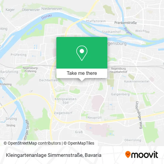 Карта Kleingartenanlage Simmernstraße