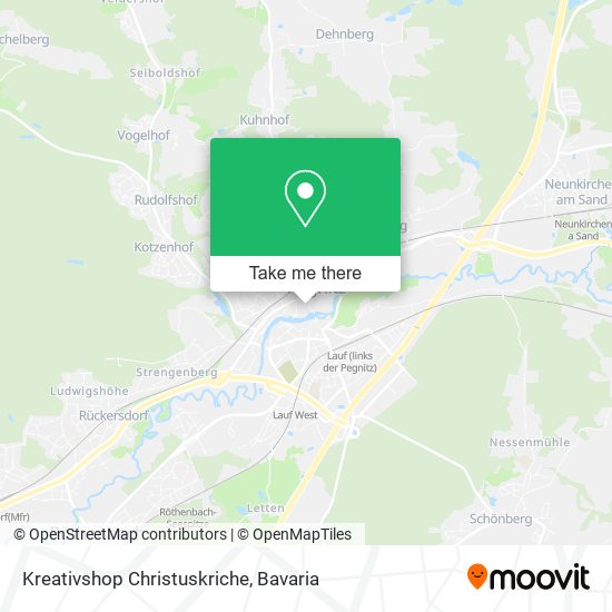 Kreativshop Christuskriche map