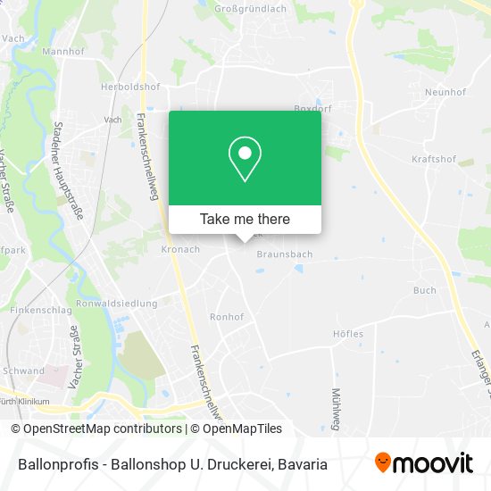 Ballonprofis - Ballonshop U. Druckerei map