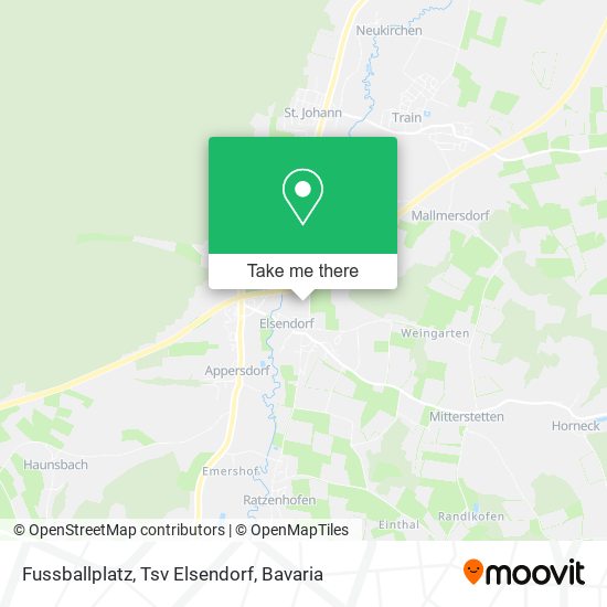 Fussballplatz, Tsv Elsendorf map