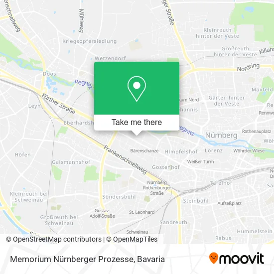 Карта Memorium Nürnberger Prozesse