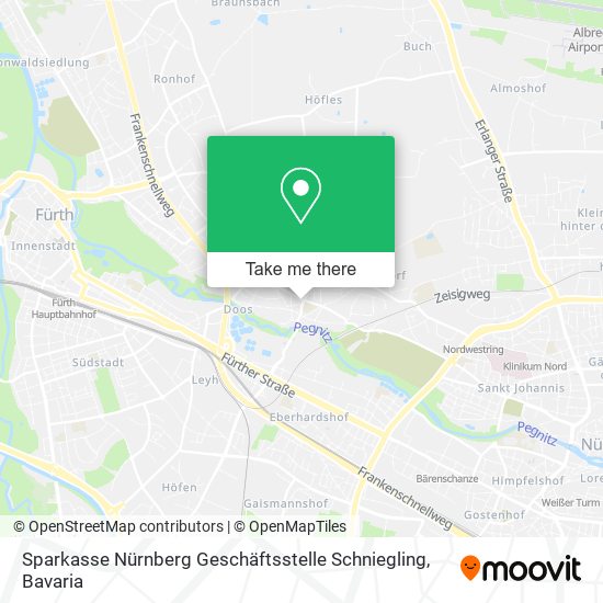 Sparkasse Nürnberg Geschäftsstelle Schniegling map