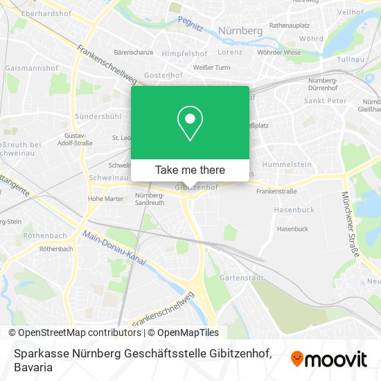 Sparkasse Nürnberg Geschäftsstelle Gibitzenhof map