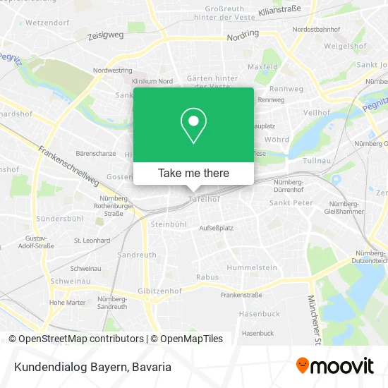 Карта Kundendialog Bayern