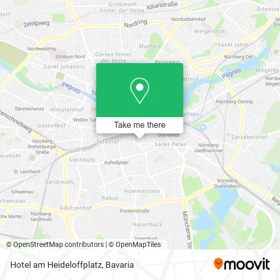 Карта Hotel am Heideloffplatz