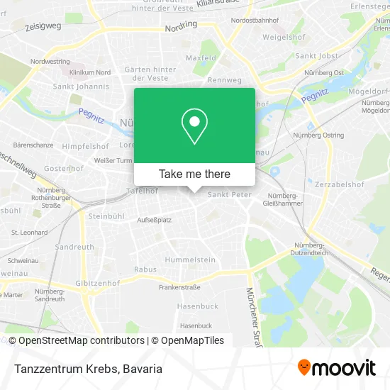 Карта Tanzzentrum Krebs