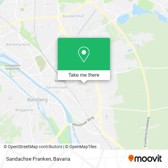 Карта Sandachse Franken