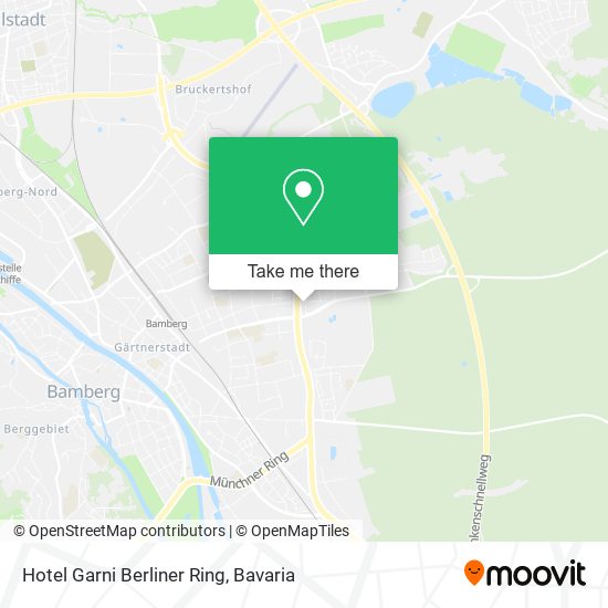 Hotel Garni Berliner Ring map