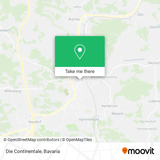 Карта Die Continentale
