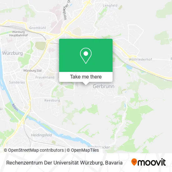 Карта Rechenzentrum Der Universität Würzburg