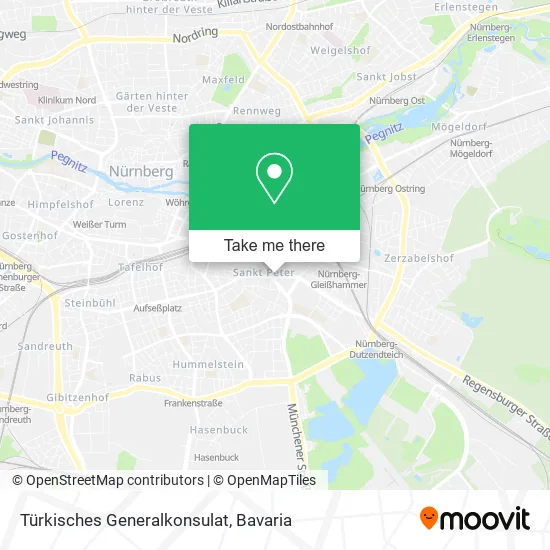 Карта Türkisches Generalkonsulat