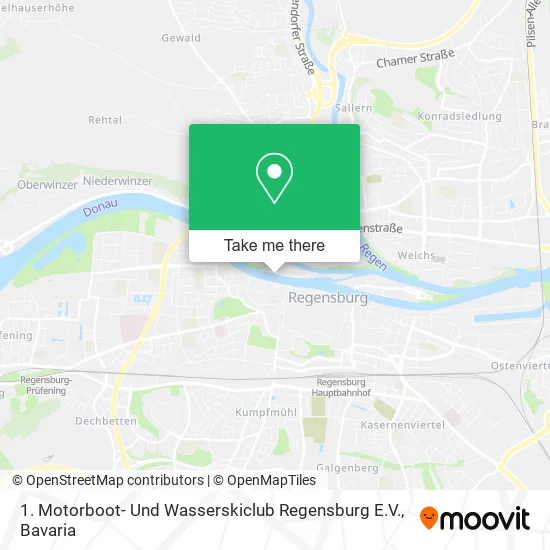 Карта 1. Motorboot- Und Wasserskiclub Regensburg E.V.