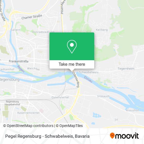 Pegel Regensburg - Schwabelweis map