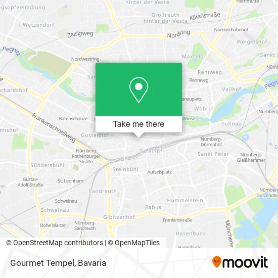 Карта Gourmet Tempel