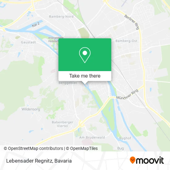 Карта Lebensader Regnitz