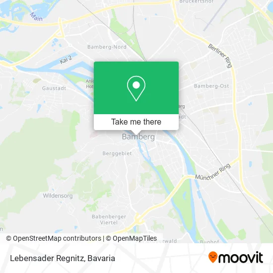 Карта Lebensader Regnitz