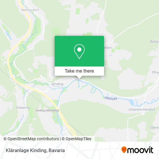 Kläranlage Kinding map
