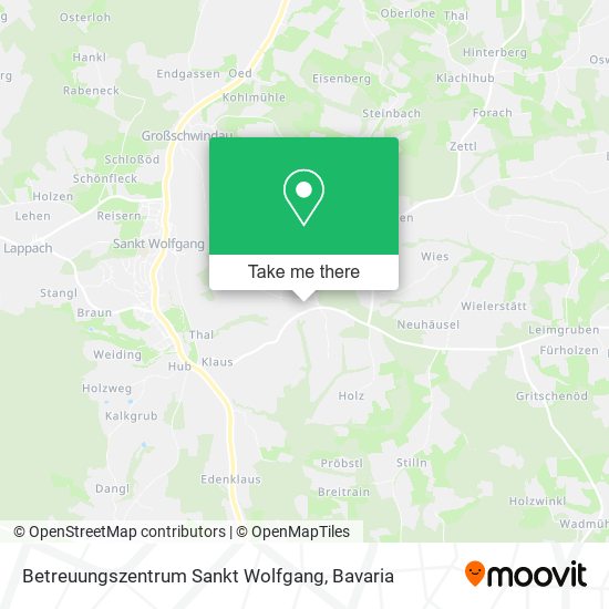 Betreuungszentrum Sankt Wolfgang map