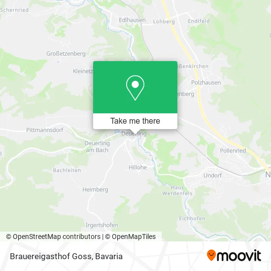 Карта Brauereigasthof Goss
