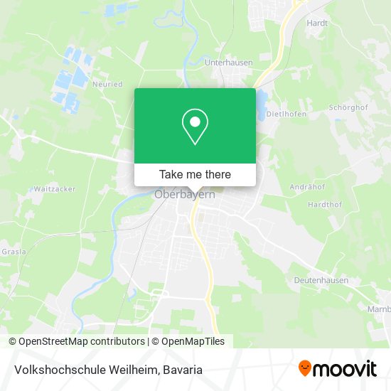 Volkshochschule Weilheim map