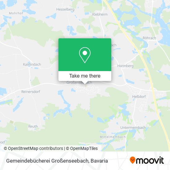 Gemeindebücherei Großenseebach map