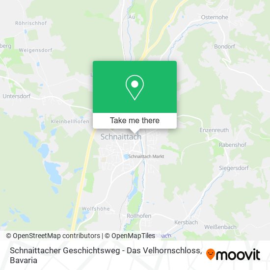 Schnaittacher Geschichtsweg - Das Velhornschloss map