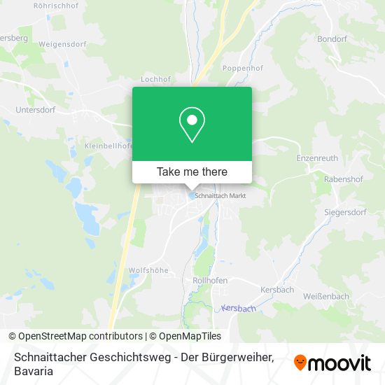 Schnaittacher Geschichtsweg - Der Bürgerweiher map