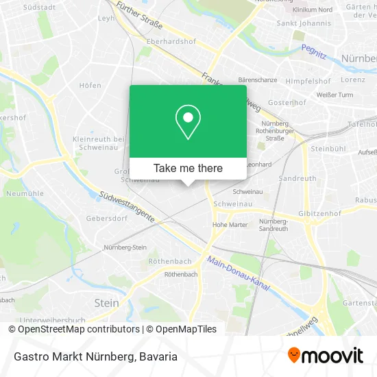 Карта Gastro Markt Nürnberg